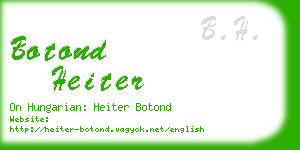 botond heiter business card